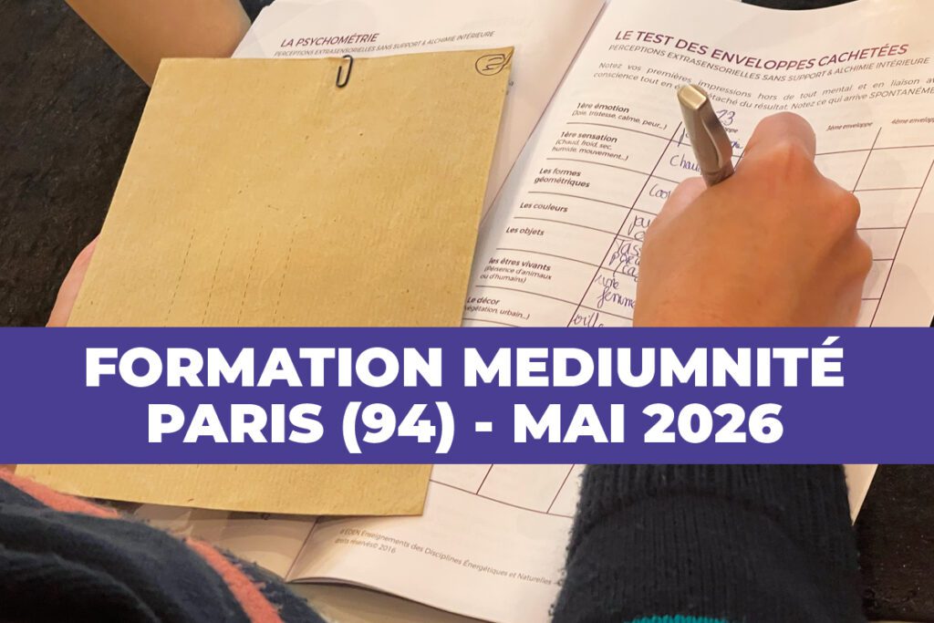 Formation médiumnité Paris 16 et 17 mai 2026