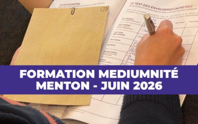 Formation médiumnité à Menton – 20 et 21 juin 2026